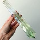Green Transparent faded Quadriedri murano glass murano chandelier cherry vintage interior-3