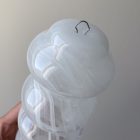 Murano Chandelier Curva White Alabaster Cherry Vintage Interior-3